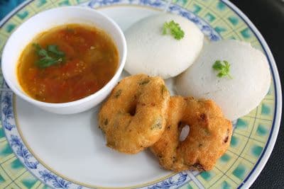 Idli & Vada with Sambar