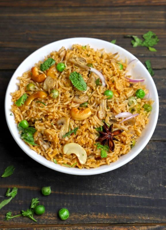 Mushroom Pulao